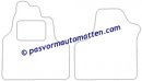 Textil-Autoteppiche Citroen Evasion 1994 - 11/2002 - přední sada 2 kusy