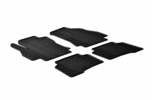Passform Gummi-Fußmatten Fiat Fiorino 2008-2021 (5 míst) GLE
