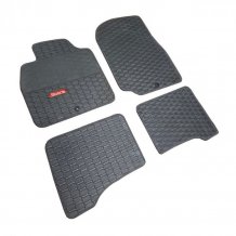 Passform Gummi-Fußmatten Toyota Landcruiser J100 2002-2007 (šedé, šedá lemovka) HTA