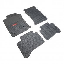 Passform Gummi-Fußmatten Toyota Landcruiser J120 2002-2009 (šedé, šedá lemovka) HTA