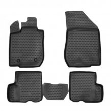 Passgenaue Gummi-Matten Dacia Logan 2006-2013 (MCV, 7 míst) - Novline mit dem Rand 28 mm
