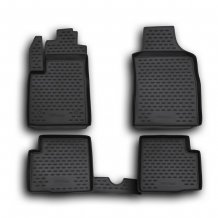 Passgenaue Gummi-Matten Fiat 500 2007-2024 - Novline mit dem Rand 28 mm