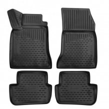 Passgenaue Gummi-Matten Mercedes GLA-Class 2020- (H247, II. jakost) - Novline mit dem Rand 28 mm