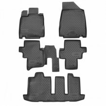 Passgenaue Gummi-Matten Nissan Pathfinder 2012-2016 - Novline mit dem Rand 28 mm