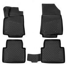 Passgenaue Gummi-Matten Opel Crossland X 2017-2024 - Novline mit dem Rand 28 mm