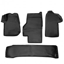 Passgenaue Gummi-Matten Renault Master 2010-2024 (6 míst) - Novline mit dem Rand 28 mm