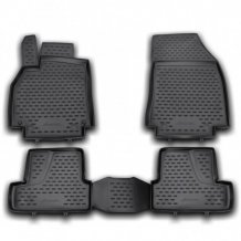 Passgenaue Gummi-Matten Renault Megane 2009-2016 (hatchback) - Novline mit dem Rand 28 mm