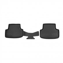 Passgenaue Gummi-Matten Seat Leon 2012-2020 (zadní) - Novline mit dem Rand 28 mm