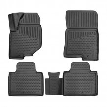 Passgenaue Gummi-Matten Ssangyong Rexton 2018- (5 míst) - Novline mit dem Rand 28 mm