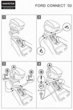 Mittelarmlehne FORD CONNECT 2002-8/2010