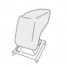 Mittelarmlehne Volkswagen Golf VI. 2008-2012 (nur Adapter)