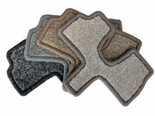Teppich für die Kabine des MAN TGE s fixací 2017 Matera Ohne Stück zwischen den Sitzen (8422)