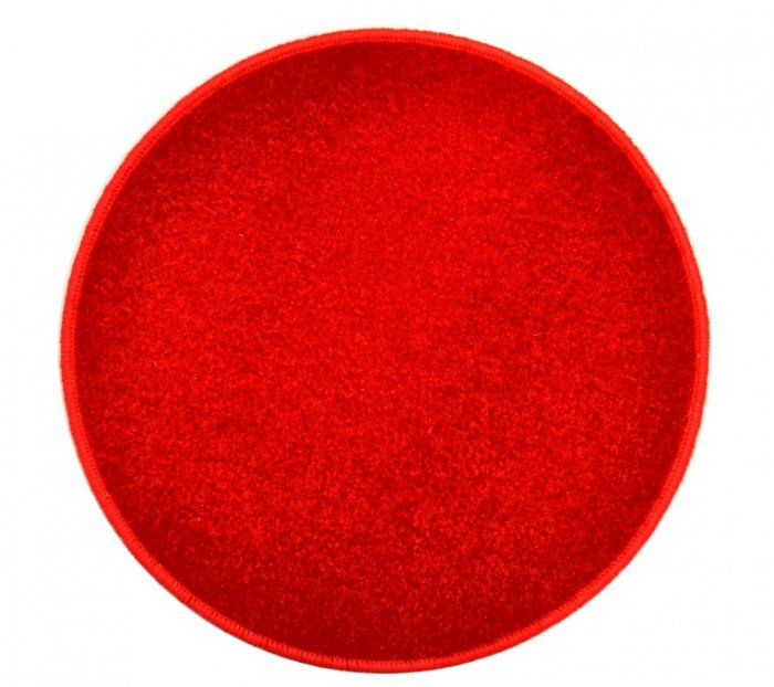 Eton Teppich rund Rot
